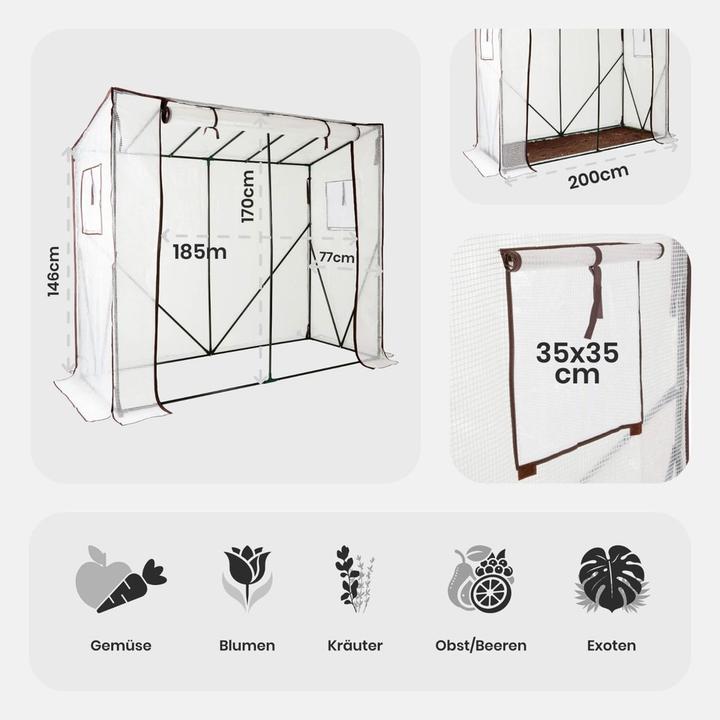 Actual product image Arebos Gewächshaus