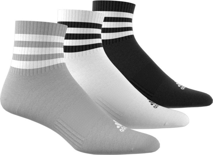 Actual product image adidas 3-Stripes Cushioned Sportswear Mid-Cut Socks (3 pairs) (40 - 42)