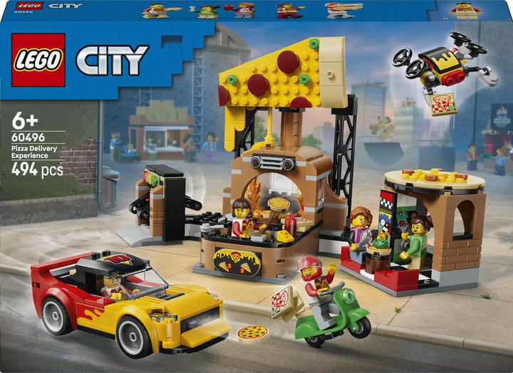 LEGO Pizza-Liefererlebnis mit Fahrzeugen (60496)