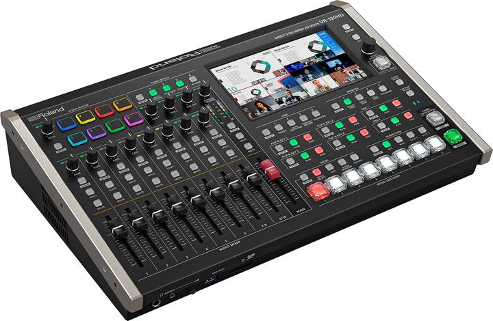 Produktbild Roland 8 Kanal HD-SDI/HDMI AV Mischer mit USB-C und Netzwerk Streaming (Studio- und Livemixer)