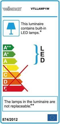 Label énergétique Velleman Lumière de loupe