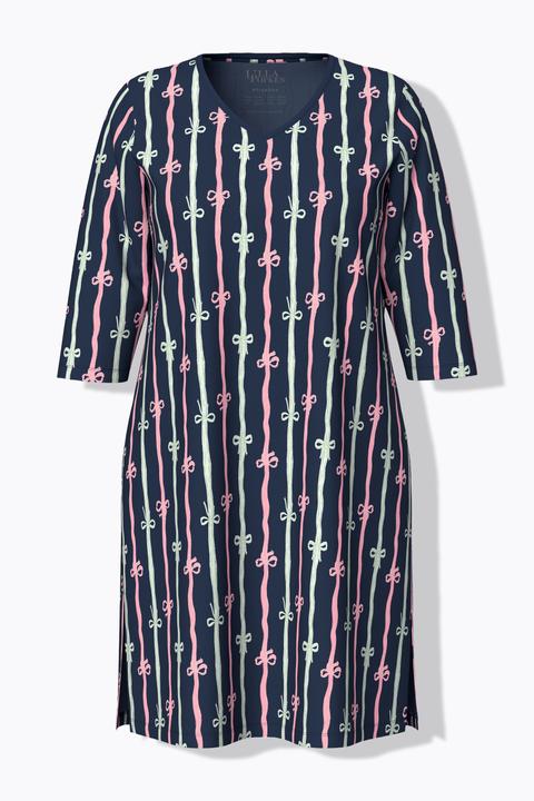 Immagine prodotto Ulla Popken bigshirt, confezione da 2, girocollo/scollo a V, manica 3/4 (42, 44)