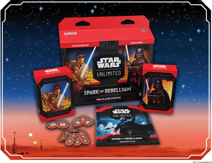 Produktbild Star Wars Der Funke einer Rebellion Zwei-Spieler-Starter-Box (Englisch, Booster Pack)