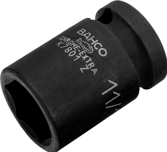 Actual product image Irimo 1/2" Power socket spanner bit, hexagonal, 7/16", phosphated (7/16")