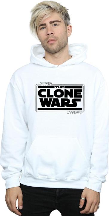 Immagine prodotto Star Wars Clone Wars Logo Felpa con Cappuccio Uomo (S)