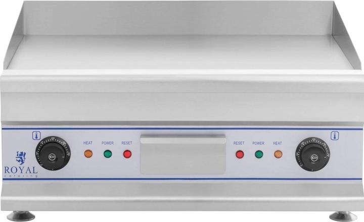 Produktbild Royal Catering Elektro Grillplatte Griddleplatte Griddle Bräter Grill 60cm Glatt 2 x 3200 W Neu (0.01 kW)