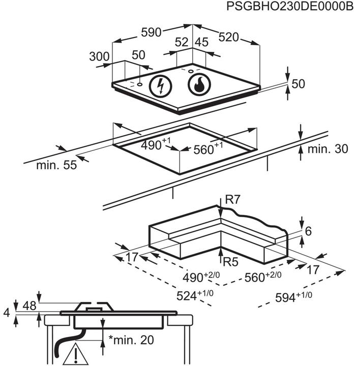 Actual product image Electrolux KDI641723K (52 cm, Electric hob)