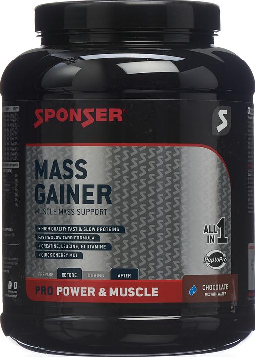 Actual product image Sponser Pro Mass Gainer (Chocolate, 1 pcs., 1200 g)