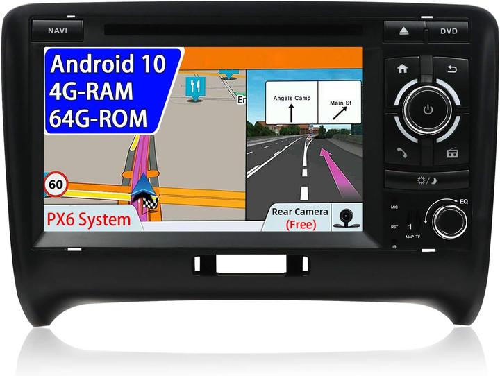 Actual product image Joyx Navi Android 10 Doppel-Din Autoradio für Audi TT (2006-2011) (Android car, Apple Carplay, MirrorLink)
