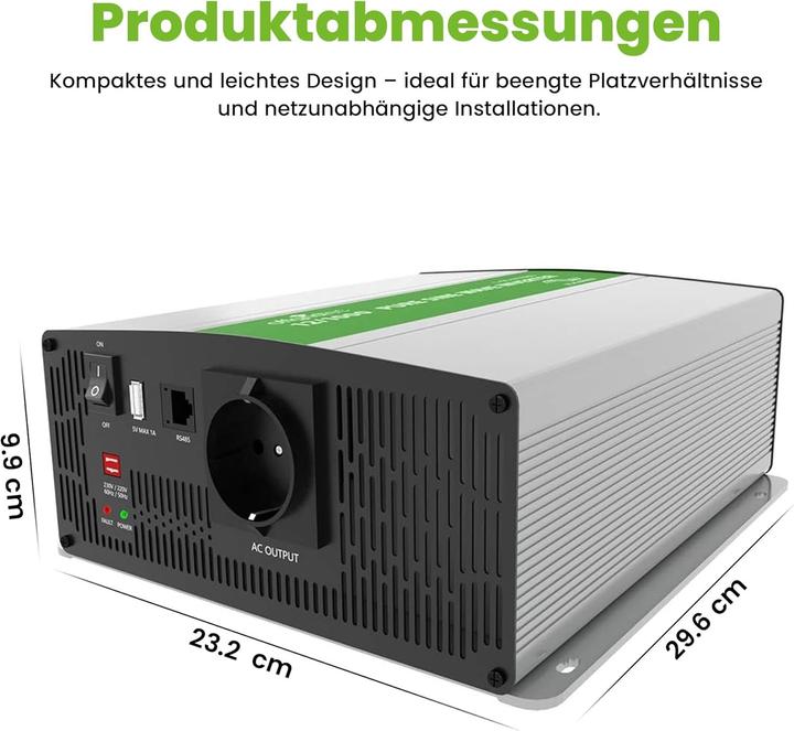 Produktbild Offgridtec PSI Sinus Spannungswandler RS485 1500W 2400W 12V 230V