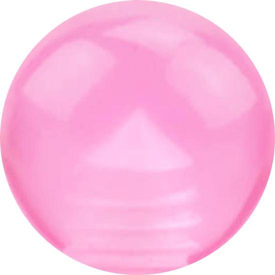 Produktbild Star Piercing Kugel pink transparent (Acryl, ohne Messing)