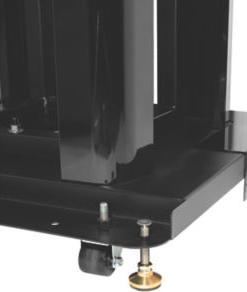 Actual product image Peerless 4 Sided Kiosk Totem Black for the LG Ultra Strech Display 86BH5C (86", 81 kg)