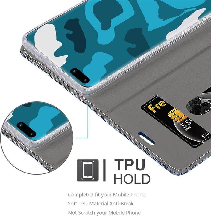 Actual product image Cadorabo Book Jeans Optics Cover (Huawei P40 Pro+)