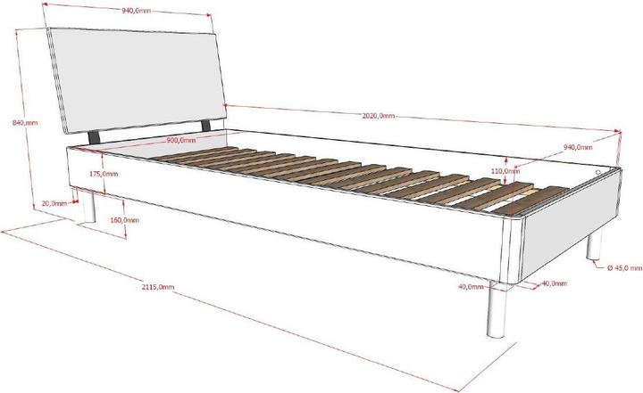 Produktbild Vipack Kinderzimmer Forrest Buche 3-teilig Set (Babybett)