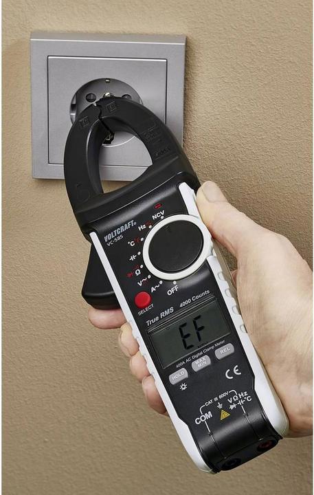 Actual product image Voltcraft Digital TrueRMS AC Current Clamp Multimeter VC585 (CAT III 600V)