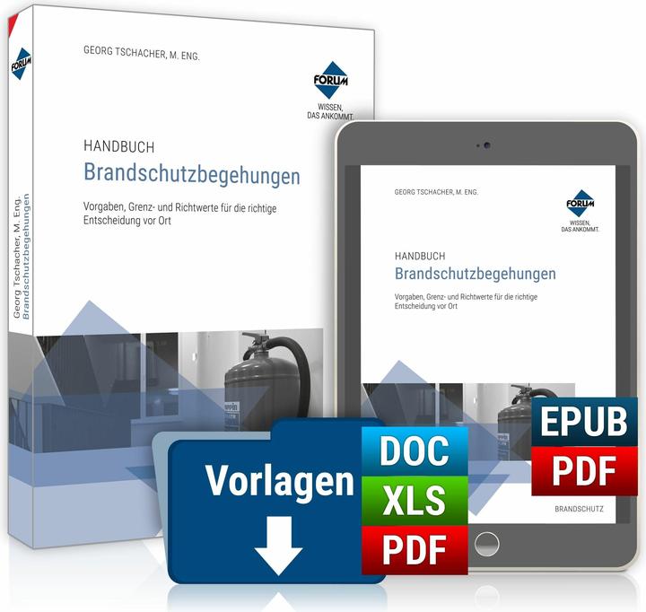 Produktbild Handbuch Brandschutzbegehungen (Deutsch, Georg Tschacher, 2024)