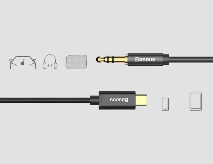 Actual product image Baseus 3.5mm USB C (1.20 m, AUX cable)