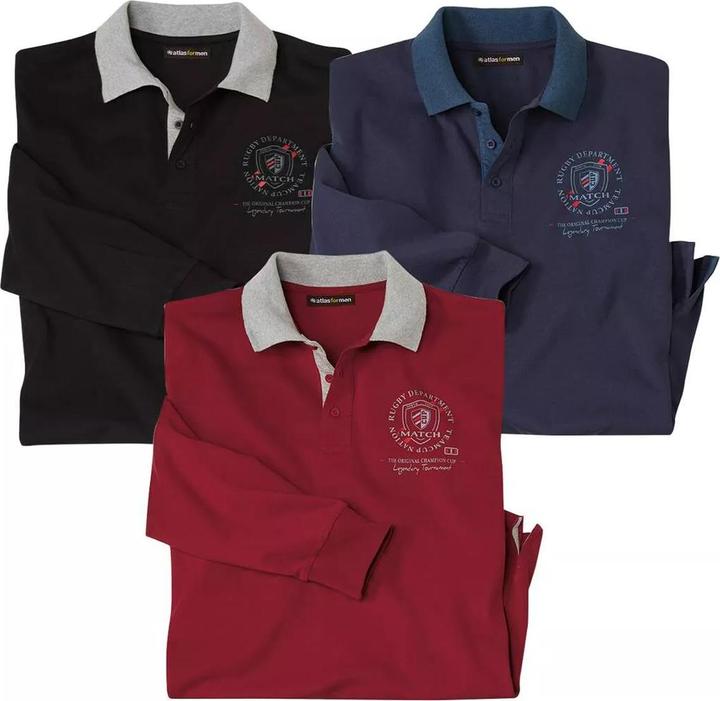 Atlas For Men Classic Poloshirt (3erPack) (L)