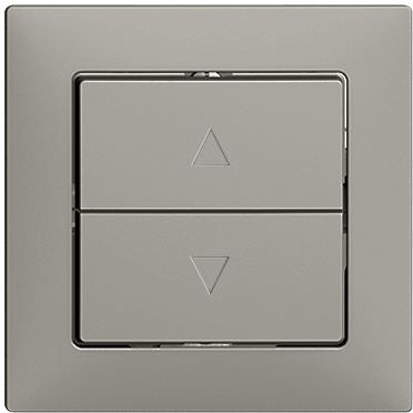Actual product image Feller Store push-button 1-channel dark grey