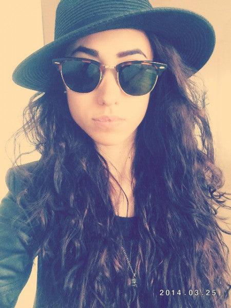 Immagine prodotto Hermex Occhiali da sole vintage retrò anni '80 UV400 - Brown Leopard