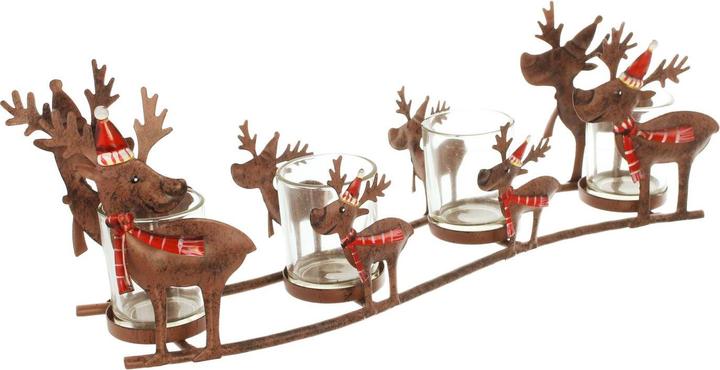 Actual product image Angela Bruderer Windlicht "Rentierfamilie", 5-teilig (5 x)