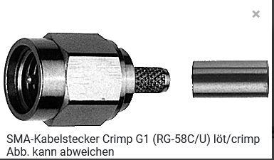 Actual product image Telegärtner SMA connector plug