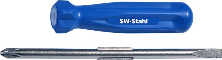 Produktbild SW-Stahl 31100SB Umsteckschraubendreher Kreuz + Schlitz langes Model (Kreuzschlitz, Schlitz)