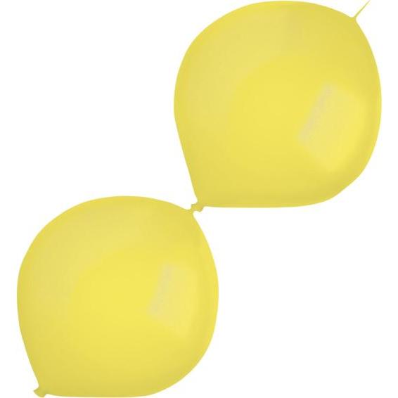 Everts 50 Latexballons Decorator Metallic E-Link Yellow S