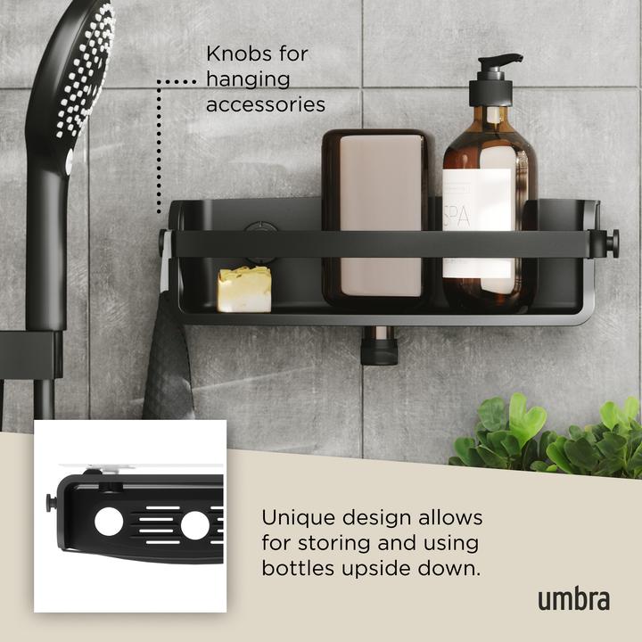 Productafbeelding Umbra FLEX lijmemmer, zwart (12 x 31,5 x 17 cm)