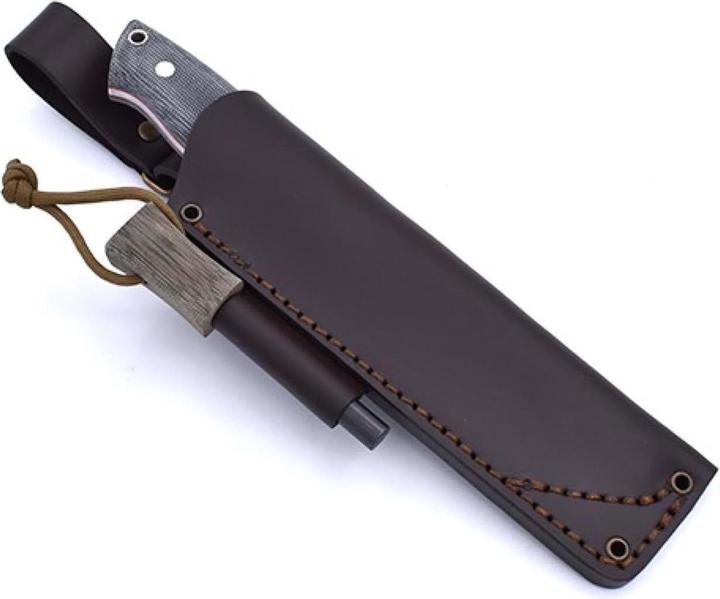 Produktbild Brisa Nessmuk 125 Black Micarta Scandi Firesteel (12.50 cm)