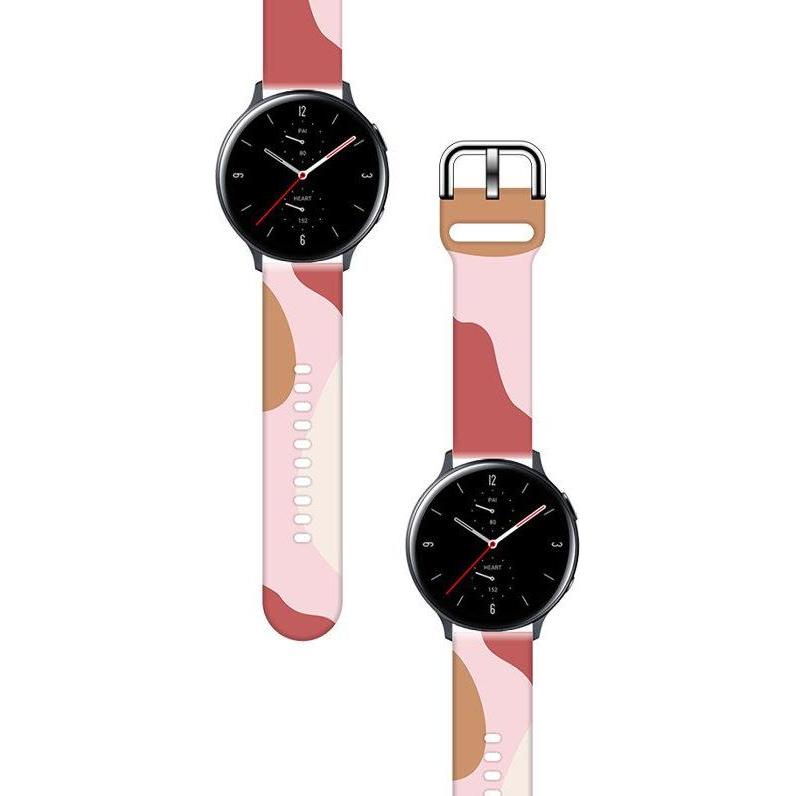 Thumbnail - Hurtel Strap Moro Band For Samsung Galaxy Watch 46mm Silicone Strap Watch Bracelet Pattern 12 (Silikon), Uhrenarmband, M...