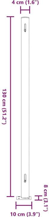 Produktbild vidaXL Seitenmarkise (5 m)