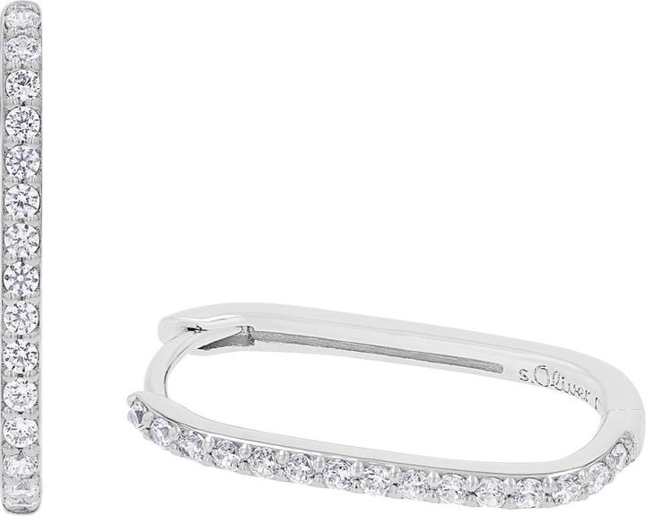 Image du produit S.Oliver Ohrschmuck für Damen, 925 Sterling Silber, Zirkonia synth. (Argent 925)