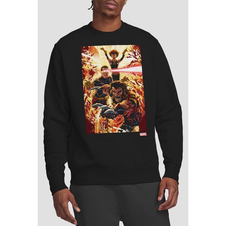 Actual product image Unisex Adult X-Men Wolverine Cyclops Jean Grey Sweatshirt (XL)