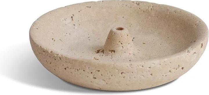 Actual product image Cedar and Myrrh Räucherstäbchenhalter Travertin Naturstein