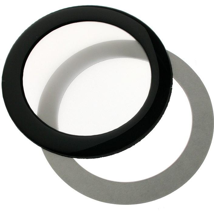 DEMCiflex Staubfilter 80mm, rund, PC Lüfter Zubehör, Schwarz