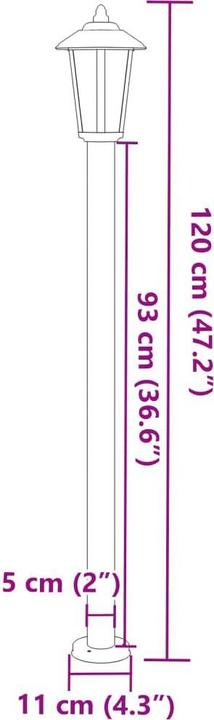 Produktbild vidaXL Stehleuchte aussen (E27, IP44)