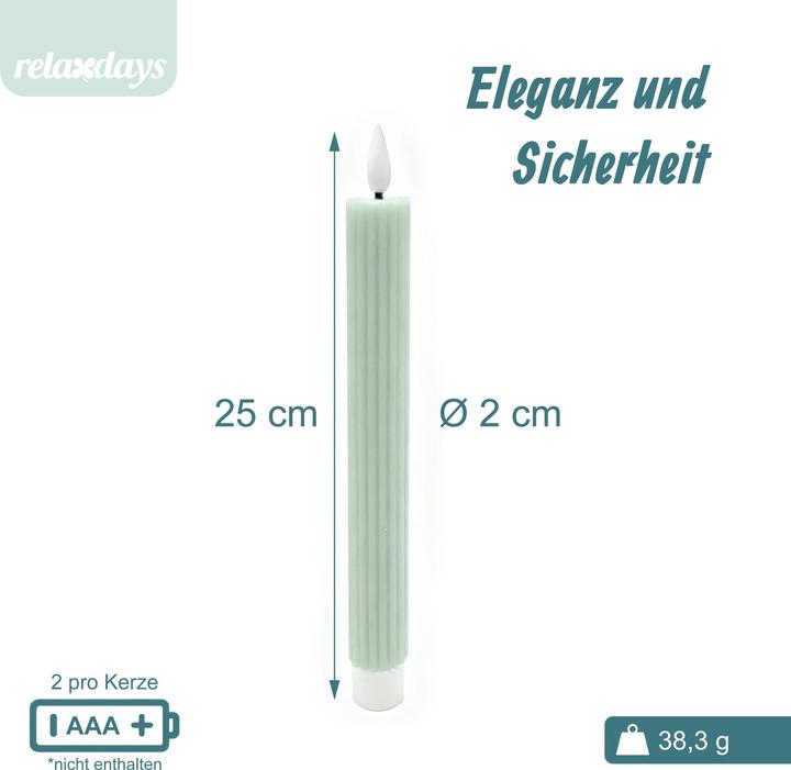 Produktbild Relaxdays 6x LED-Stabkerzen (6x)