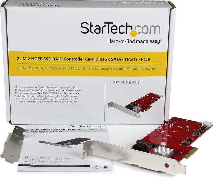 Actual product image StarTech M.2 Raid Controller Card Pcie