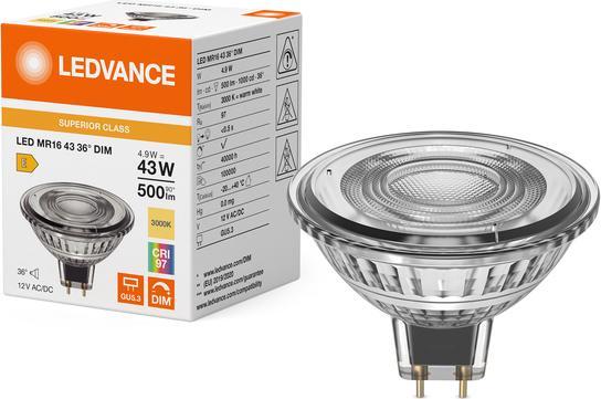 Produktbild Ledvance LED-Reflektorlampe MR16 (GU5.3, 4.90 W, 500 lm, 1 x, E)