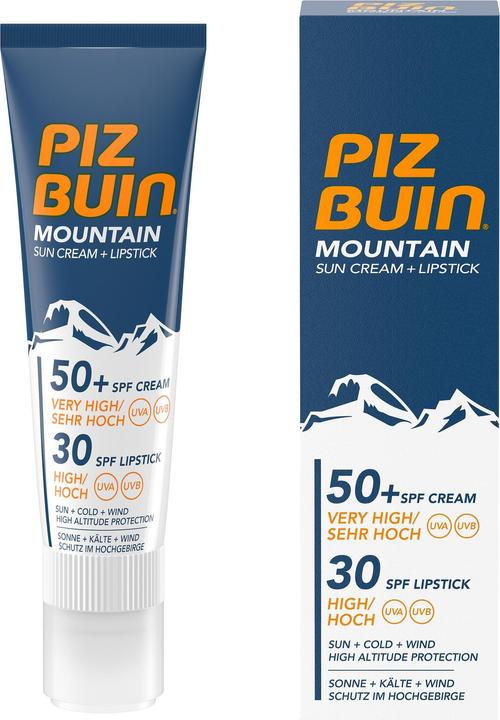 Immagine prodotto Piz Buin montagna (Stick solare, Crema solare, SPF 50+, 20 ml, 40 g)