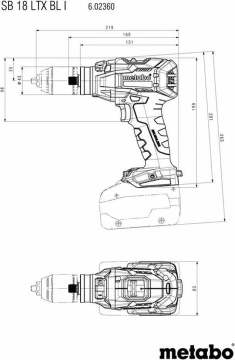 Produktbild Metabo SB 18 LTX BL I