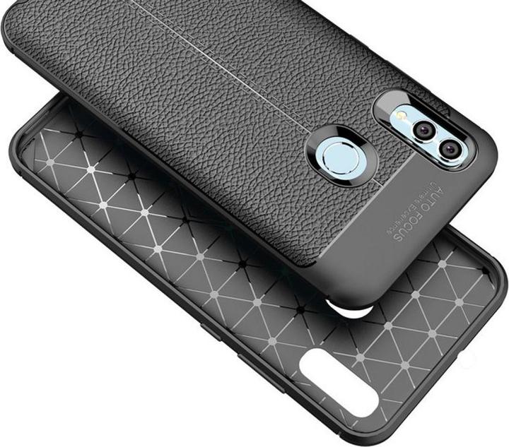 Actual product image Screenguard Huawei P Smart 2019 Sleeve Leather Design TPU Cover (Huawei P Smart+ (2019))