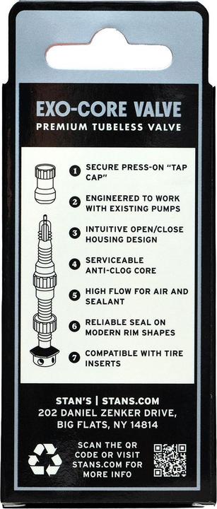 Produktbild Notubes Exo-Core Tubeless Ventile, Regular, schwarz