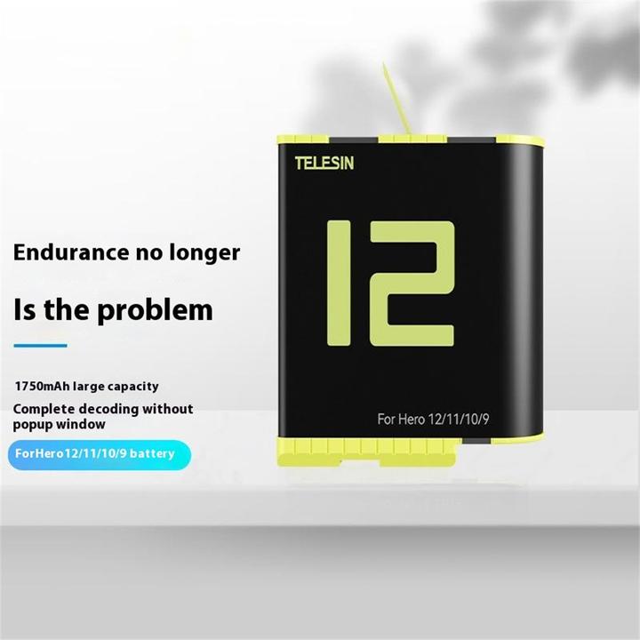Produktbild Telesin GP-BTR-901-B (GoPro Hero 11, GoPro Hero 9, GoPro Hero 12, GoPro Hero 10)