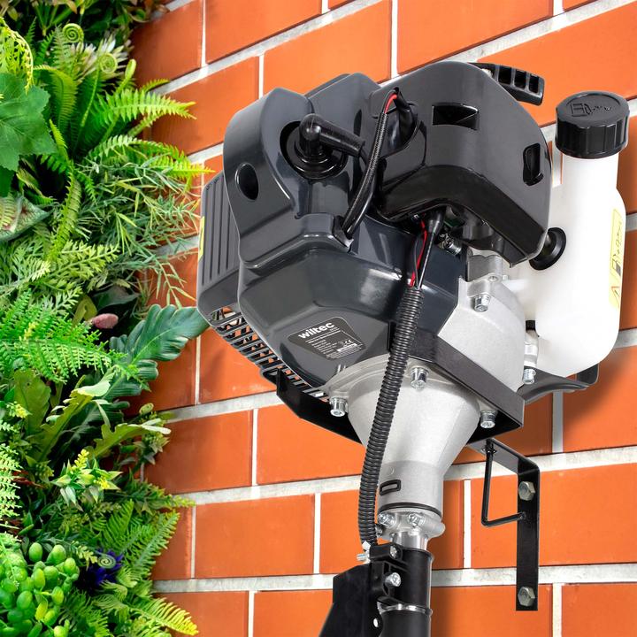 Actual product image Wiltec 3in1 petrol multitool 1.9kW grass trimmer brush cutter brush cutter garden (Trim line, Metal cutting blade)