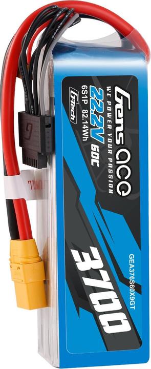 Produktbild Gens Ace Accumulator Lipo G-Tech 3700mAh 22.2V 60C 6S1P XT90 (22.20 V, 3700 mAh)