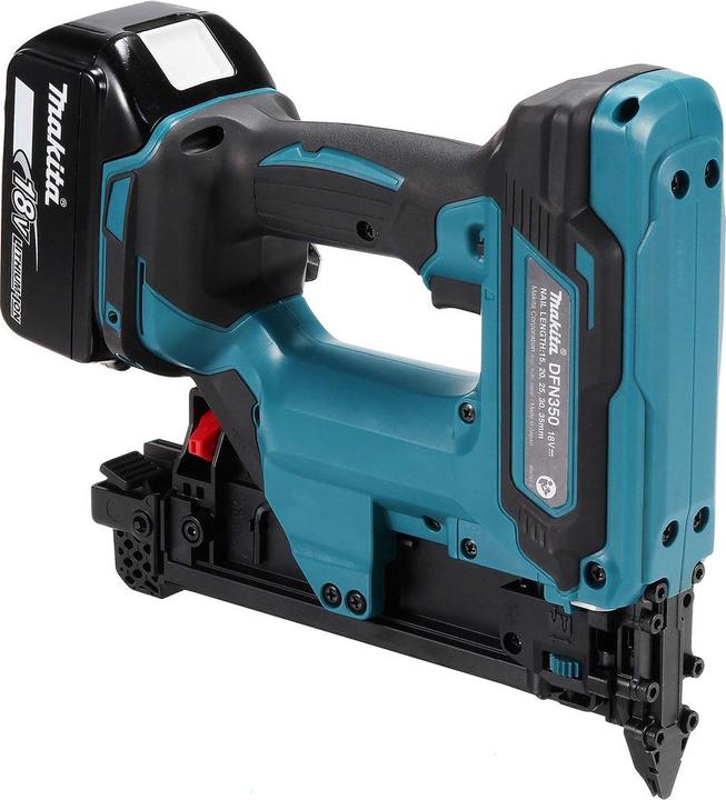 Actual product image Makita DFN 350 RTJ Battery upsetting nailer 18 V 15 - 35 mm + 2x battery 5.0 Ah + charger + Makpac