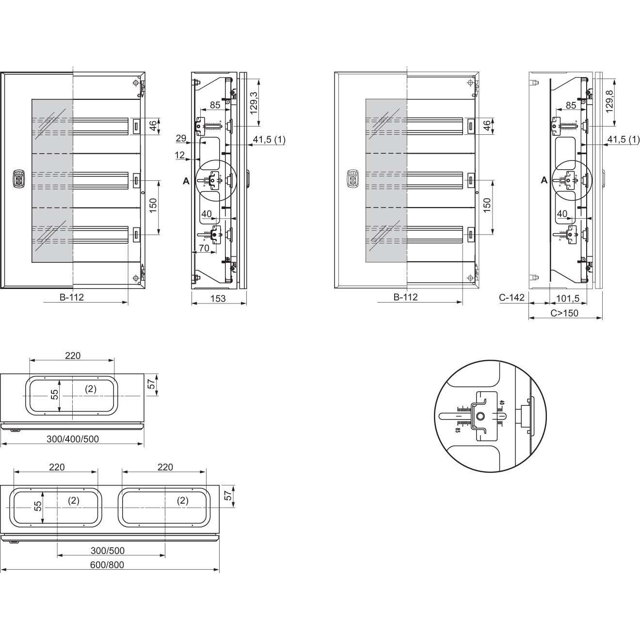 Schneider Electric, Verteilerschrank Zubehör, NSYDLM84