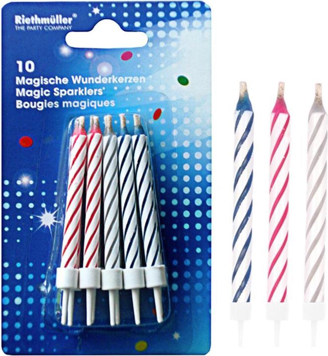 Riethmüller Trick candles with holder (10 pcs.)